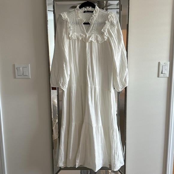 TIERED GAUZE DRESS - Picture 2 of 5